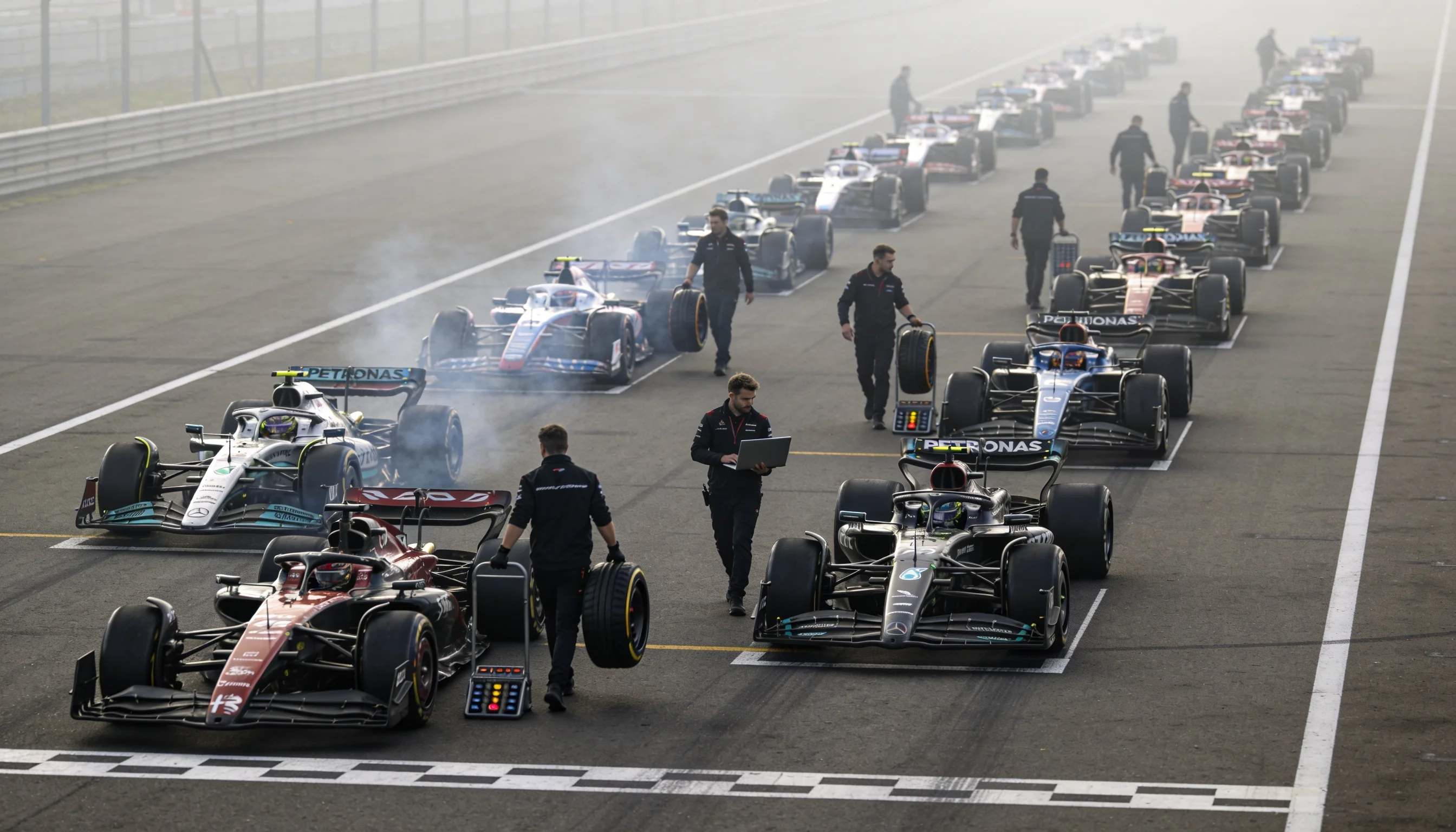 Griglia di partenza di un Gran Premio di Formula 1 con monoposto allineate prima del via: contesto per l'antepost del Mondiale 2026