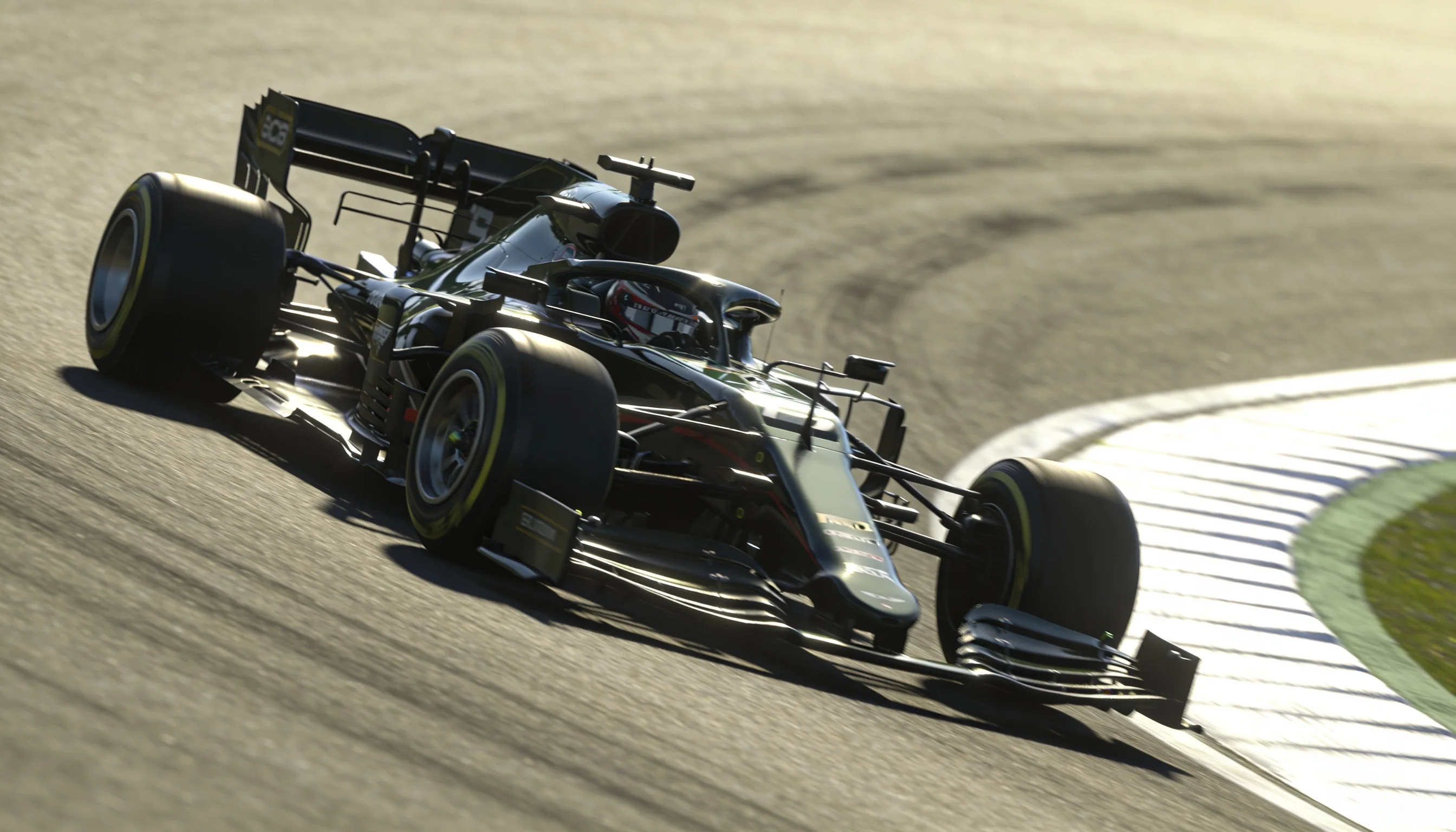 Monoposto di Formula 1 in pista durante un weekend di Gran Premio